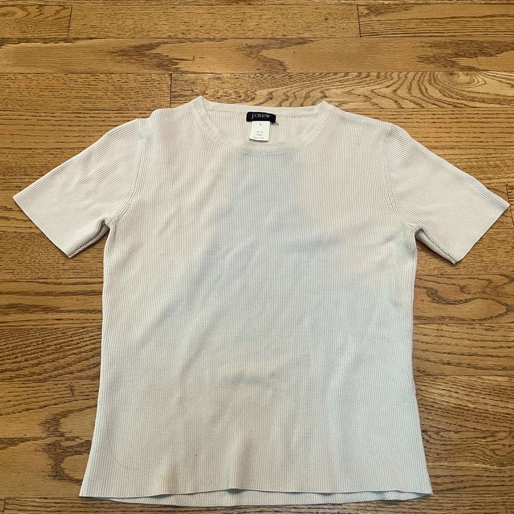 J Crew silk cropped top